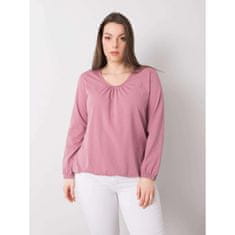 BASIC FEEL GOOD Dámska blúzka s dlhým rukávom plus size HAILEY tmavoružová RV-BZ-6332.53P_361507 XL