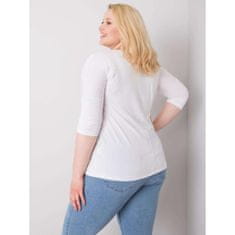 BASIC FEEL GOOD Dámska blúzka plus size MARIEL biela RV-BZ-6329.43P_361505 2XL