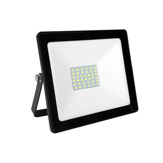 ACA ACA Lighting čierna LED SMD reflektor IP66 30W 6000K 2650Lm 230V Ra80 Q3060