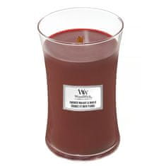 Woodwick Sviečka oválna váza , Údený vlašský orech a javor, 609.5 g