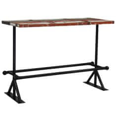 Petromila vidaXL Barový stôl, recyklovaný masív, rôznofarebný 150x70x107 cm 