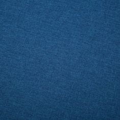 Vidaxl Pohovka v tvare L modrá 186x136x79 cm látkové čalúnenie