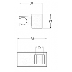 Mexen Držiak sprchy DEAR chróm