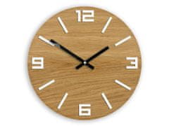 ModernClock Hodiny Arabic Wood hnedo-čierne