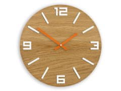 ModernClock Nástenné hodiny Arabic hnedo-bielo-oranžové