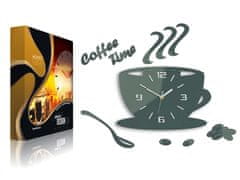 ModernClock Nástenné hodiny Coffee šedé