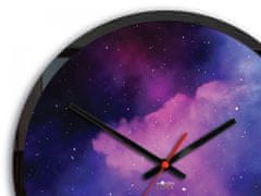 ModernClock Nástenné hodiny Galaxy fialové