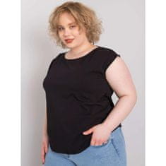 BASIC FEEL GOOD Dámska plus size bavlnená blúzka PENNY black RV-BZ-6333.88_362638 XL