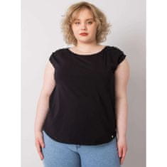 BASIC FEEL GOOD Dámska plus size bavlnená blúzka PENNY black RV-BZ-6333.88_362638 XL