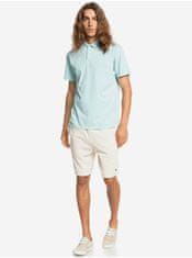 Quiksilver Svetlomodrá pánska polokošeľa Quiksilver Natural Dye M