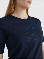 Tommy Hilfiger Tmavomodré dámske tričko Tommy Hilfiger S