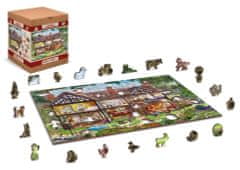 Wooden city Drevené puzzle Dom na letnú sezónu 2v1, 505 dielikov EKO