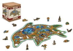 Wooden city Drevené puzzle Klenoty mora 250 dielikov EKO