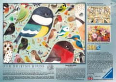 Ravensburger Puzzle Britskí vtáci 500 dielikov