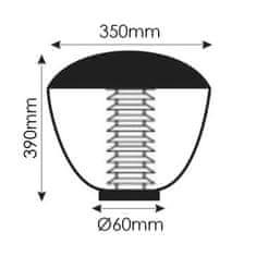 ACA ACA Lighting hranatá hlava pre POLE D60 AC.NF1824