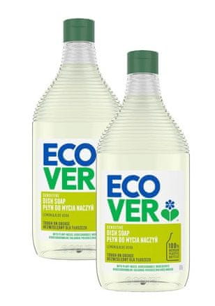 Ecover 2 x Čistič na riad Citrón & Aloe Vera 450 ml