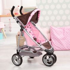 Bayer Design Jogger kočík pre bábiky pink/braun