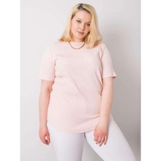 BASIC FEEL GOOD Dámska blúzka plus size STELLA svetlo ružová RV-BZ-6323.92_362530 3XL