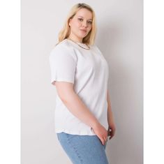 BASIC FEEL GOOD Dámska plus size blúzka STELLA biela RV-BZ-6323.92_362532 XL