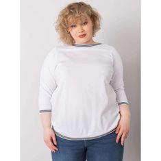 BASIC FEEL GOOD Dámska blúzka plus size PEARL white RV-BZ-6640.86_364859 2XL