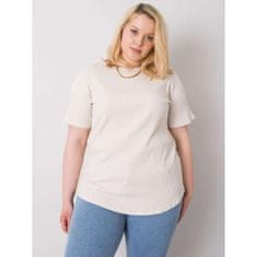 BASIC FEEL GOOD Dámska plus size blúzka STELLA light beige RV-BZ-6323.92_362526 2XL