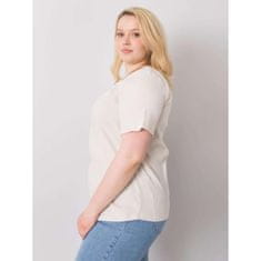 BASIC FEEL GOOD Dámska plus size blúzka STELLA light beige RV-BZ-6323.92_362526 2XL