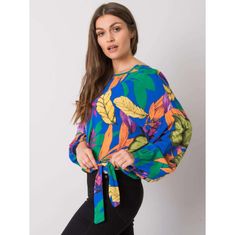 Ex moda Dámska oversize blúzka AINARA modrá EM-BZ-001N-3.71P_377631 Univerzálne