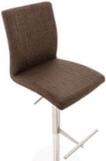 BHM Germany Barová stolička Cadiz, textil, oceľ / hnedá