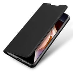 Dux Ducis Skin Pro knižkové kožené puzdro na Xiaomi Redmi Note 11 Pro Plus, čierne