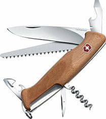 Victorinox 0.9561.63B1 RangerWood 55 multifunkčný nôž 130 mm, orechové drevo, 10 funkcií , blister