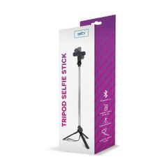 setty. selfie tyč + statív Tripod Bluetooth 60cm (GSM098223) čierna