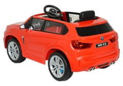 Lean-toys BMW X5 M batéria auto červená