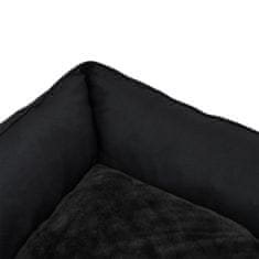 Vidaxl Pelech pre psa čierny 85,5x70x23 cm ľanový vzhľad flís