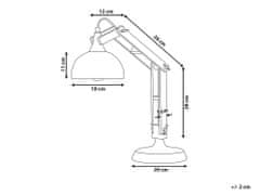 Beliani Stolná lampa čierna SALADO