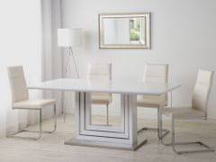 Beliani Jedálenský stôl 180 x 90 cm Biely KALONA