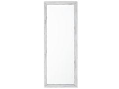 Beliani Nástenné zrkadlo 50 x 130 cm biele BENON