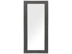 Beliani Nástenné zrkadlo 50 x 130 cm čierne PLAISIR