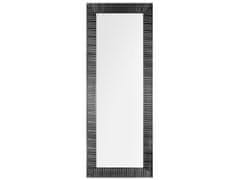 Beliani Nástenné zrkadlo 50 x 130 cm čierne DRAVEIL