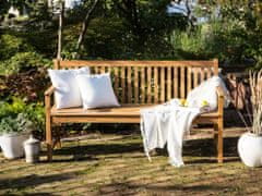 Beliani Agátová záhradná lavička 160 cm VIVARA