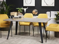 Beliani Jedálenský stôl 160 x 90 cm sivé drevo WITNEY