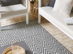 Beliani Vonkajší koberec 120 x 180 cm šedý SIKAR