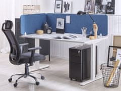 Beliani Prepážka na pracovný stôl 72 x 40 cm modrá WALLY