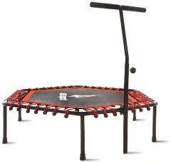 Aga FITNESS Trampolína 130 cm Červená + madlo