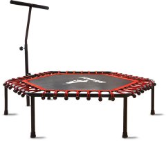 Aga FITNESS Trampolína 130 cm Červená + madlo