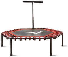 Aga FITNESS Trampolína 130 cm Červená + madlo