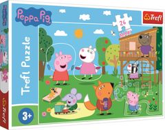 Trefl Puzzle Prasiatko Peppa: Zábava v tráve MAXI 24 dielikov