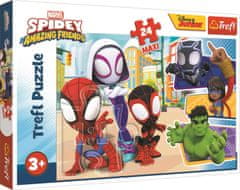 Trefl Puzzle Spiderman: Spidey a jeho úžasní priatelia MAXI 24 dielikov