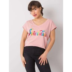FANCY Dámske tričko s potlačou HOLLIS pink FA-TS-7001.60_364044 Univerzálne