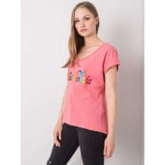 FANCY Dámske tričko s potlačou HOLLIS Pink FA-TS-7001.60_364886 Univerzálne
