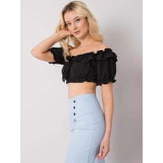 Och Bella Dámsky top s volánikmi Arnika OCH BELLA black TW-TP-BI-26718.46_367729 S